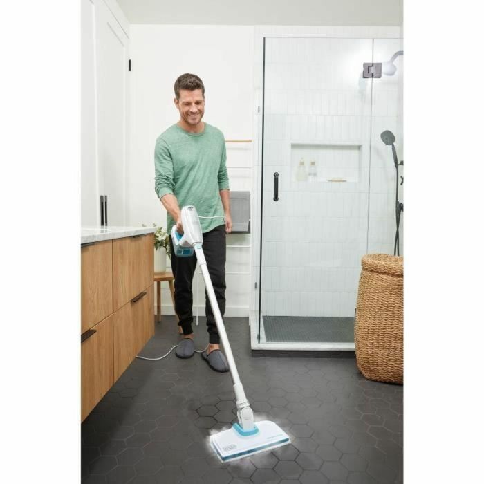 Mopa a vapor multifunción - BLACK & DECKER - BHSM15FX08-QS - 1500 W - 8 accesorios - Blanco / Gris / Azul 1