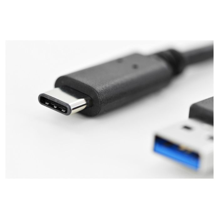 DIGITUS Cable USB 3.0 Tipo C a USB A Macho/Macho 1m Negro 3