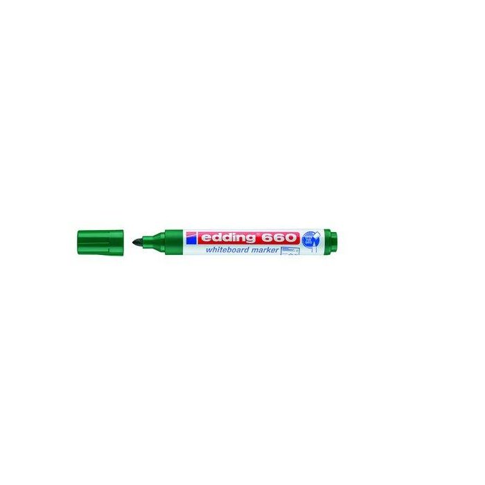 Marcador Pizarra Edding 660 Conico Verde 10 unidades