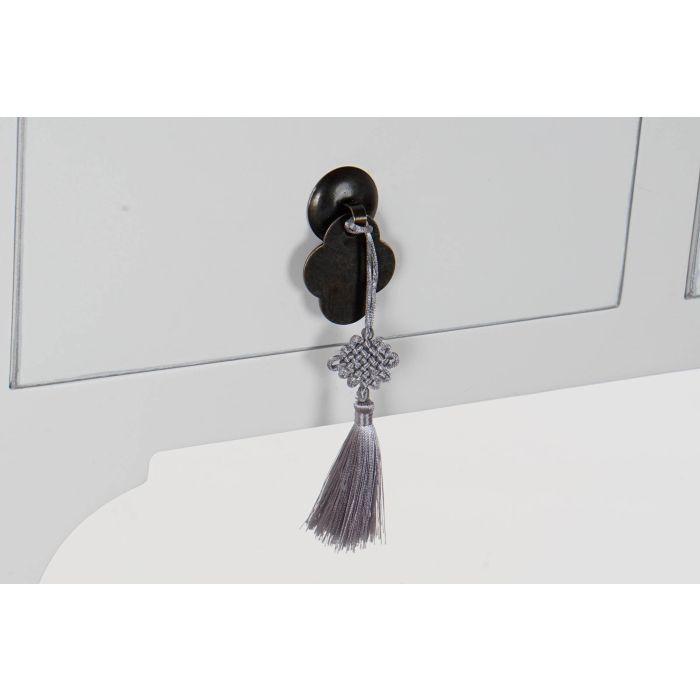 Consola Oriental DKD Home Decor Blanco Plateado 26 x 80 x 96 cm 4 Consola Oriental DKD Home Decor Blanco Plateado 26 x 80 x 96 cm 4