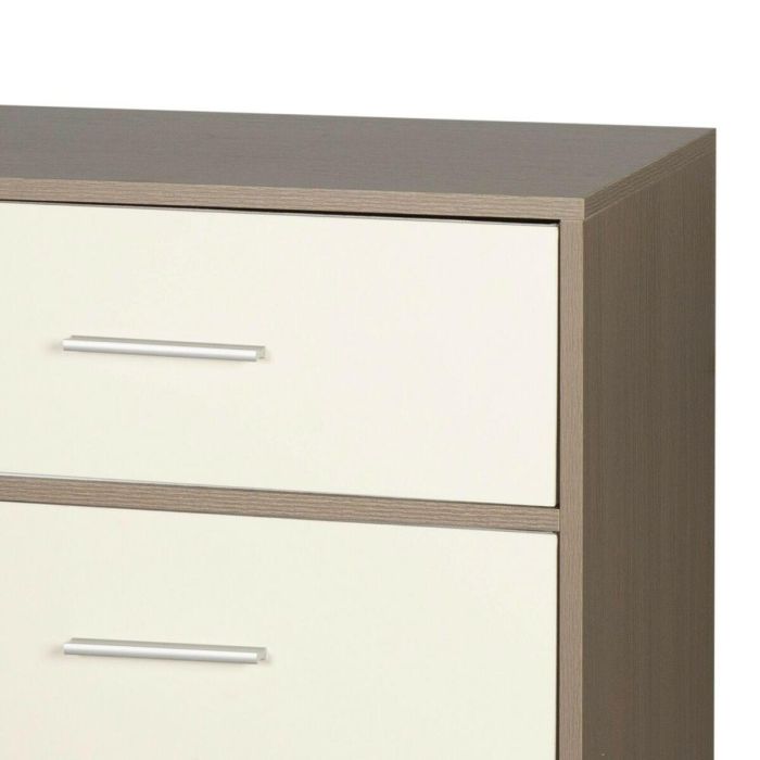 Cómoda Max Home Blanco Gris Moderno 114 x 92 x 30 cm 2 Cómoda Max Home Blanco Gris Moderno 114 x 92 x 30 cm 2