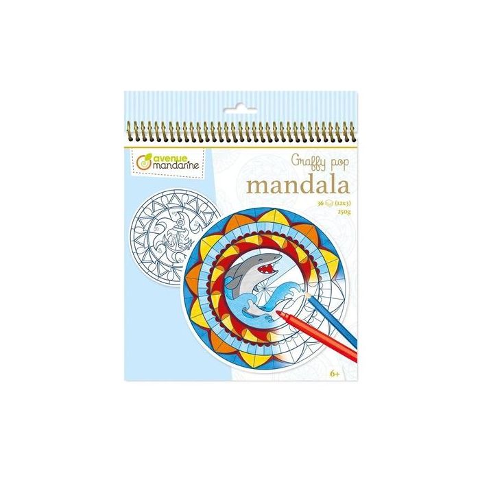 Libro De Colorear Avenue Mandarine Mandala Chico 160G 36H