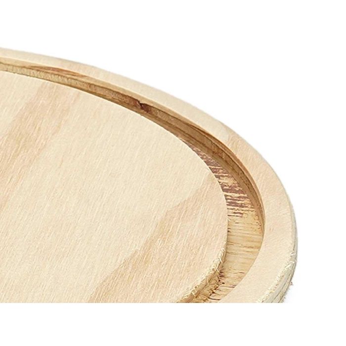 Giftdecor Cupula de Cristal con Base de Madera Transparente/Natural 20 cm Diámetro x 30 cm Alto 2