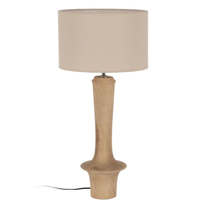 Base Lámpara Mesa Natural 19 X 19 X 50 cm