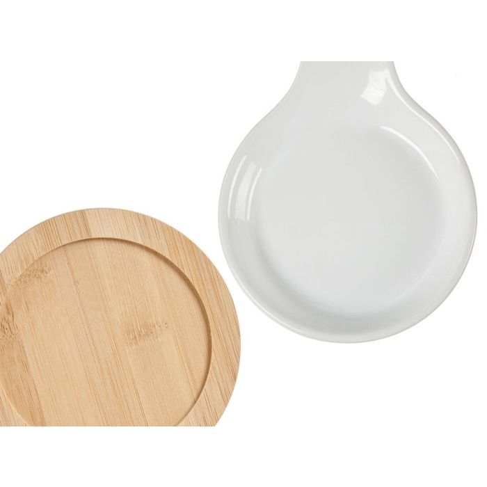 Bandeja Aperitivo Cuchara Ceramica Base Bambu Vessia 13x3x23cm (24 Unidades) 3 Bandeja Aperitivo Cuchara Ceramica Base Bambu Vessia 13x3x23cm (24 Unidades) 3