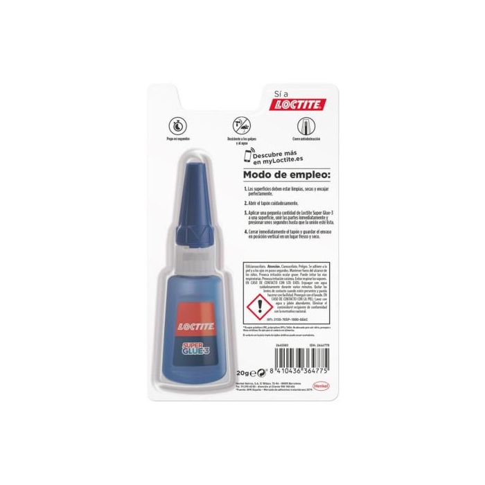 Loctite Super Glue-3 Adhesivo Instantáneo XXL 20 gr 1 Loctite Super Glue-3 Adhesivo Instantáneo XXL 20 gr 1