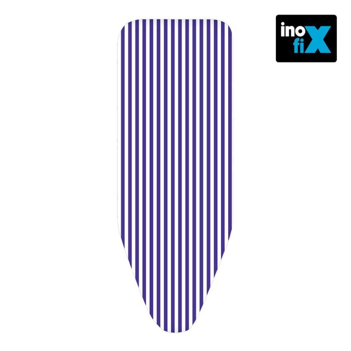 Inofix Funda para tabla de planchar Power Vap rayas, 100% algodón, 140 x 55 cm, rayas azules 0 Inofix Funda para tabla de planchar Power Vap rayas, 100% algodón, 140 x 55 cm, rayas azules 0