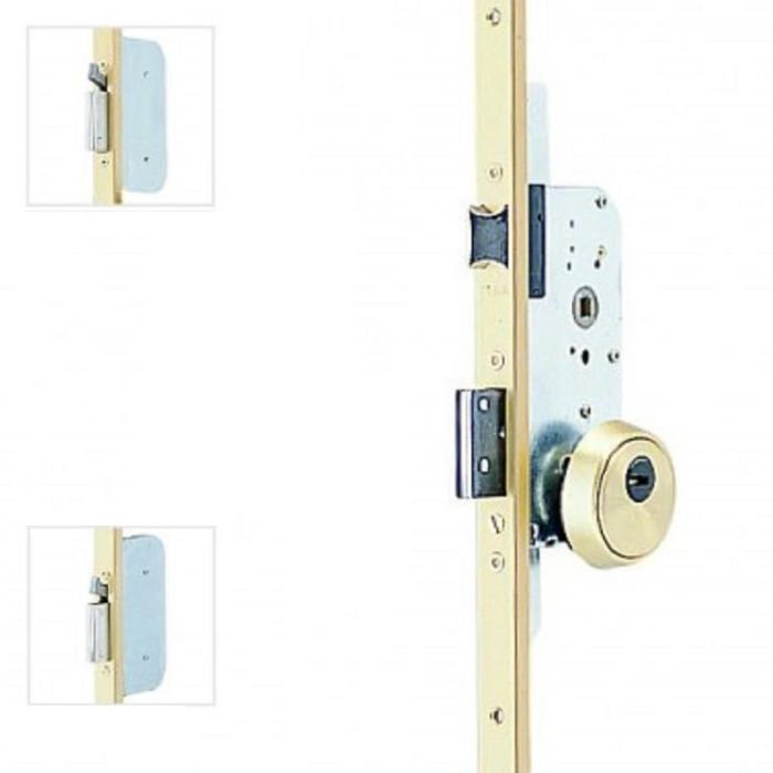 Tesa Tlpnsclae Cerradura Seguridad 3 Puntos Palanca Cuello Largo 40mm Esmaltada Sin Cilindro Antipalanca para Puertas RF Altura 2028mm