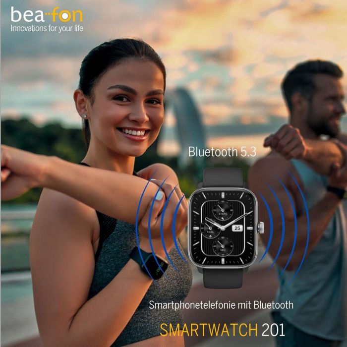 Smartwatch beafon WATCH 201 1,85" Negro Plateado 3 Smartwatch beafon WATCH 201 1,85" Negro Plateado 3