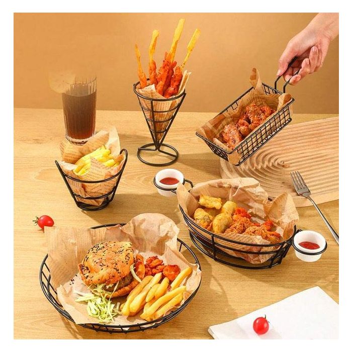 Cesta Porta Salseras Burger-Fries My Bar - Inde (12 Unidades) 6 Cesta Porta Salseras Burger-Fries My Bar - Inde (12 Unidades) 6