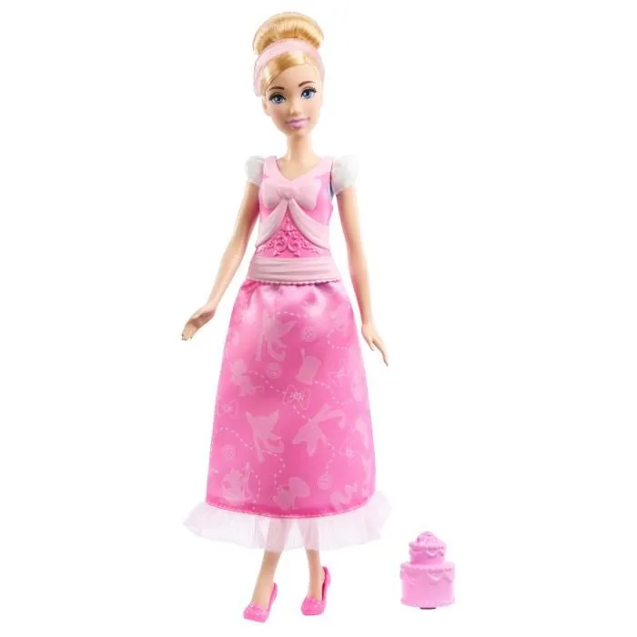 Disney Princess Muñeca Cenicienta con 2 Trajes y 7 Accesorios - A Partir de 3 Años 3