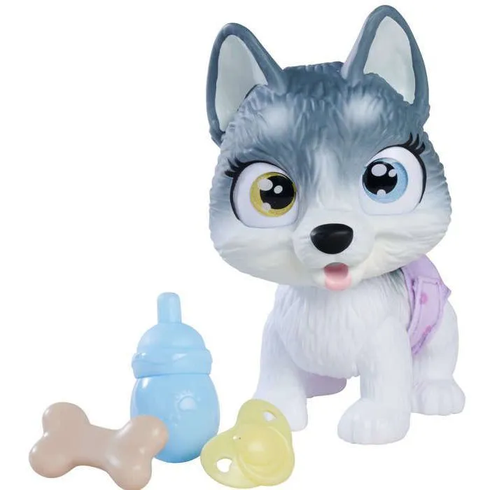 Smoby Pamper Petz Husky para Adoptar Articulado Juguete con Accesorios Certificado de Adopción para Niños y Niñas a Partir de 3 Años AAABK62987 1