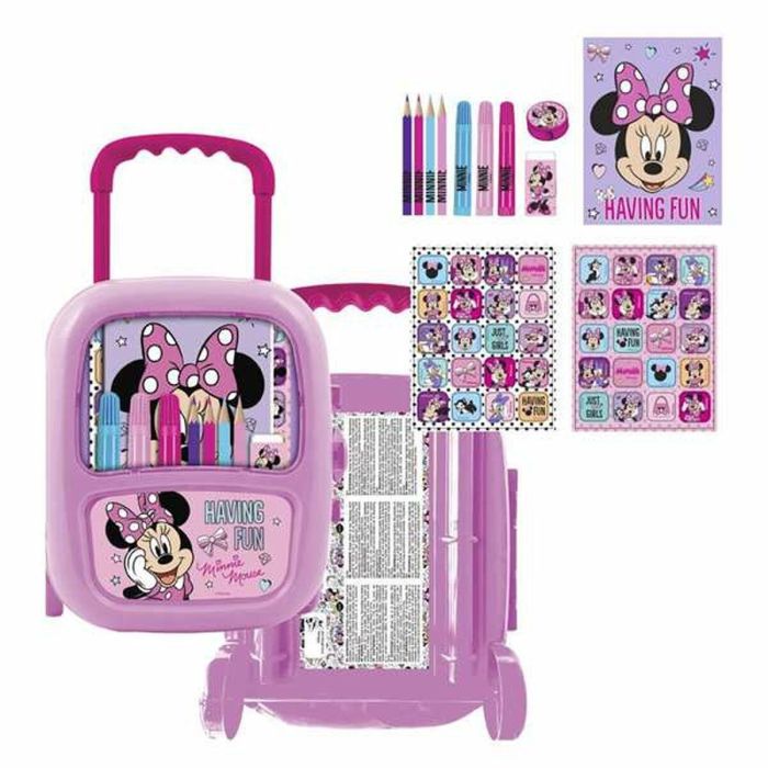 Set papelería coloreable trolley minnie 22.0 x 25.5 x 9.0 cm 1 Set papelería coloreable trolley minnie 22.0 x 25.5 x 9.0 cm 1