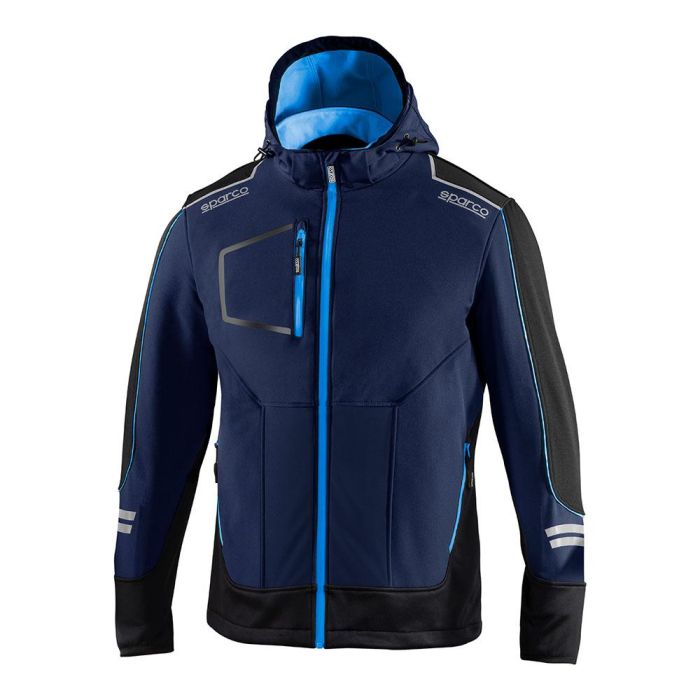Sparco York Chaqueta Soft-Shell Técnica Azul Marino/Azul T4 - XL