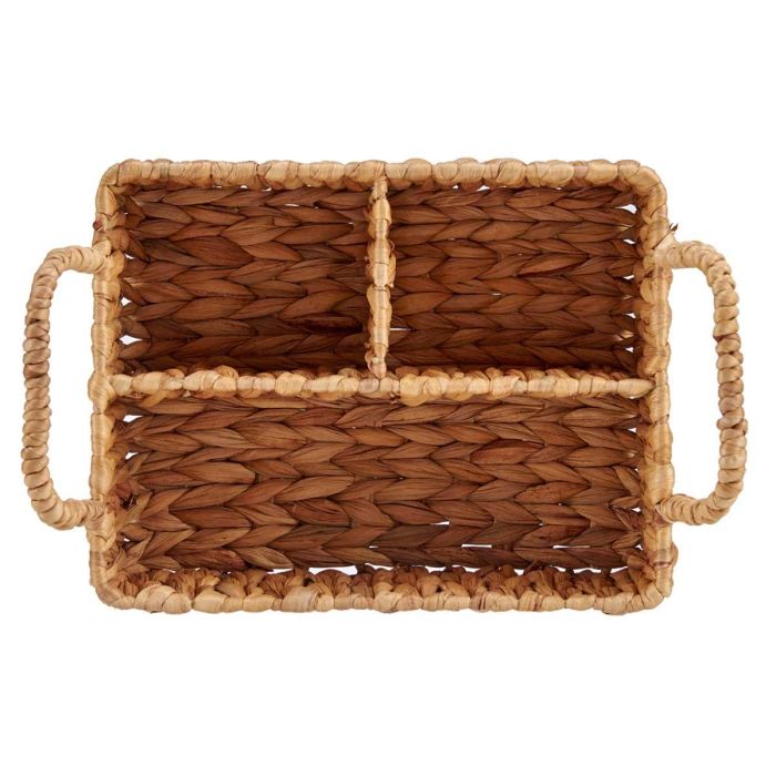 Giftdecor Organizador Rectangular de Paja con 3 Huecos Marrón 30.5x20x16 cm (Set de 12) 2 Giftdecor Organizador Rectangular de Paja con 3 Huecos Marrón 30.5x20x16 cm (Set de 12) 2