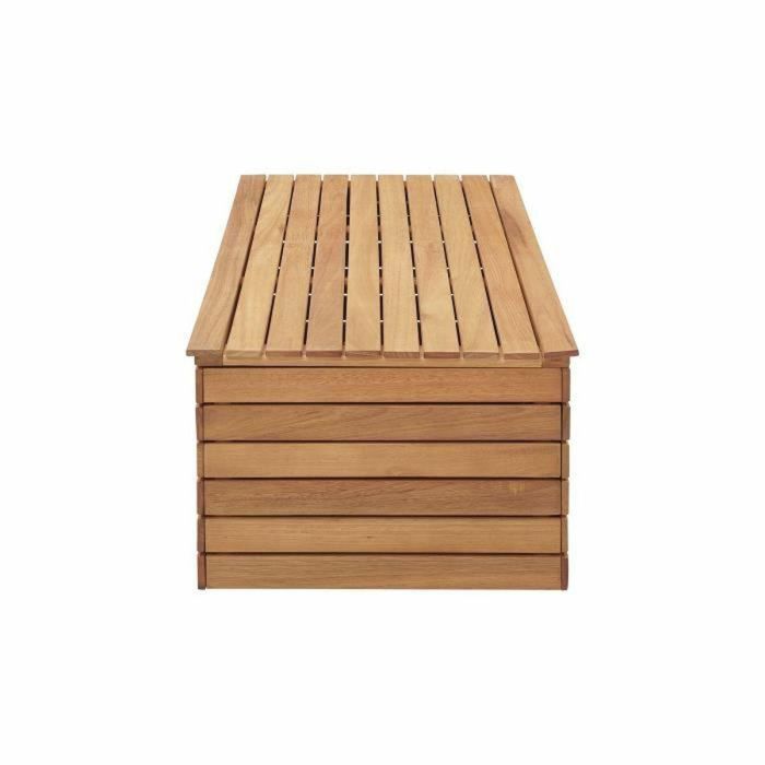 Cómoda de Jardín 190L en Madera de Eucalipto FSC con Ruedas - Efecto Teca - 48,5 x 109,5 x 37 cm 2