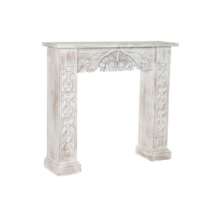 Frontal Chimenea DKD Home Decor Blanco 26 x 101 x 113 cm