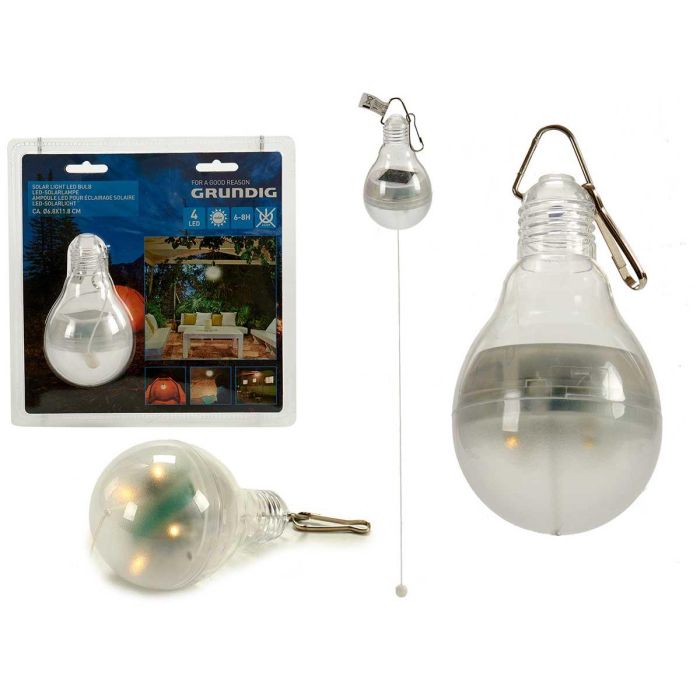 Bombilla Led Solar Grunding 4 Leds, 7x12x7 cm, con Pila AAA (24 Unidades) Bombilla Led Solar Grunding 4 Leds, 7x12x7 cm, con Pila AAA (24 Unidades)