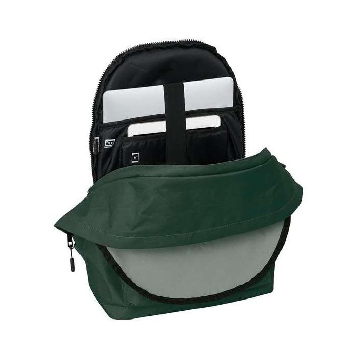 Safta Mochila Doble para Portátil 15,6"+USB Munich Básicos Verde 31x44x18 cm 4 Safta Mochila Doble para Portátil 15,6"+USB Munich Básicos Verde 31x44x18 cm 4