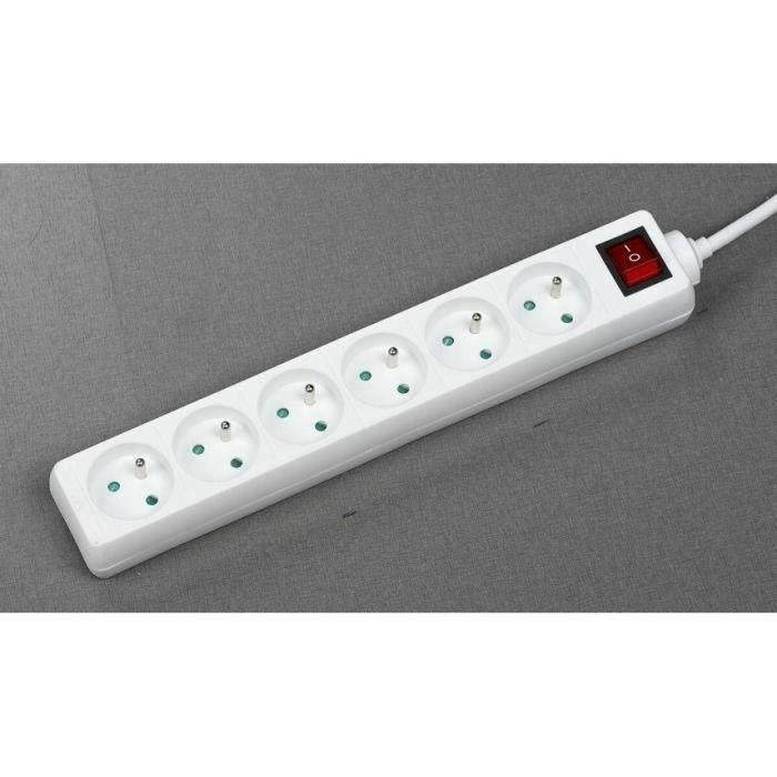GAO AUC4004282473169 Regleta 6 Enchufes con Interruptor, Cable 1,4m y Protección Infantil 1