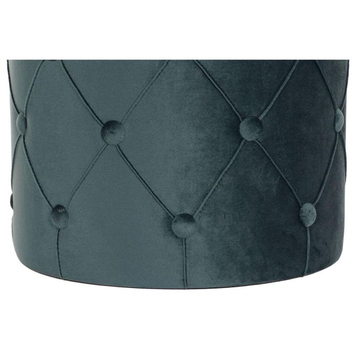 Reposapiés DKD Home Decor 36 x 36 x 44 cm Poliéster Terciopelo Madera MDF 2