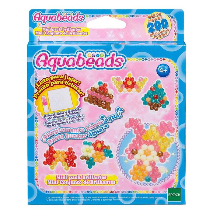 Aquabeads mini set brillantes ¡con más de 200 abalorios!