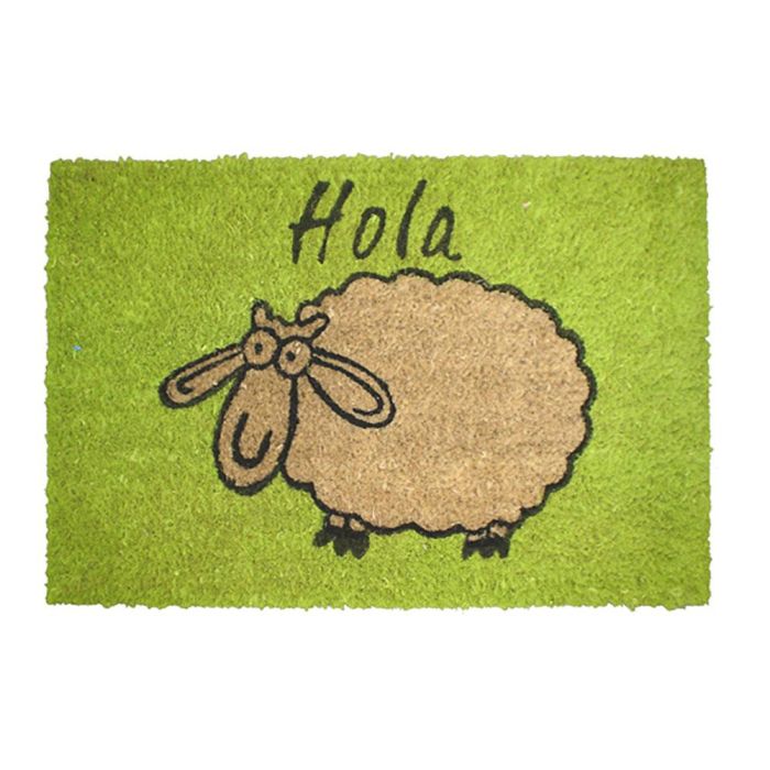 Tarres Felpudo de Coco Pintado Diseño Oveja 60 x 40 cm