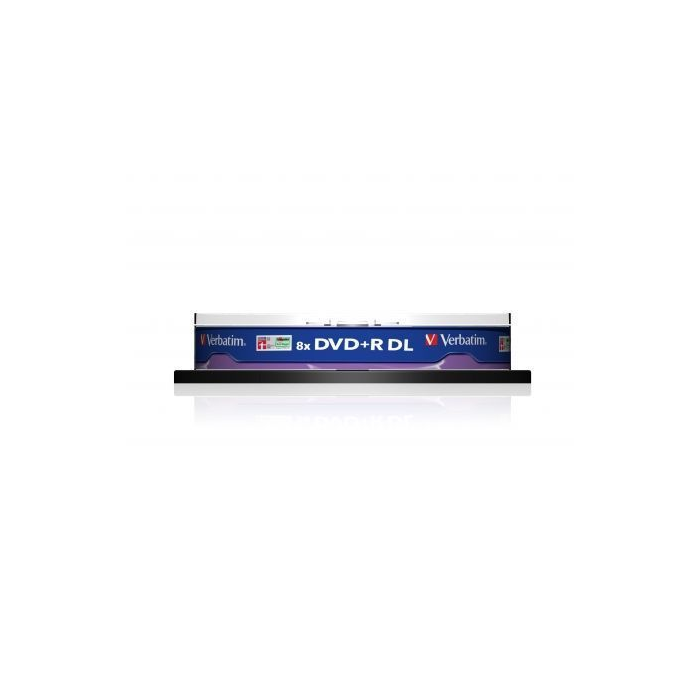 Verbatim Dvd+R Doble Capa, 8.5 grb, 8X, 10 Pack Spindle, Superficie Matt Silver 1 Verbatim Dvd+R Doble Capa, 8.5 grb, 8X, 10 Pack Spindle, Superficie Matt Silver 1