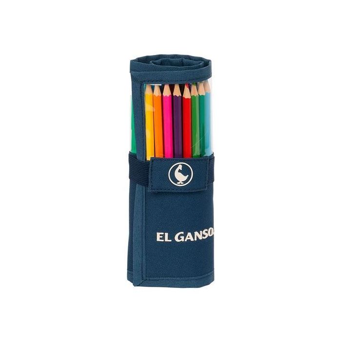 Safta Plumier Enrollable 27 Piezas con Lápices de Colores, Rotuladores y Bolígrafos - Classic Safta Plumier Enrollable 27 Piezas con Lápices de Colores, Rotuladores y Bolígrafos - Classic
