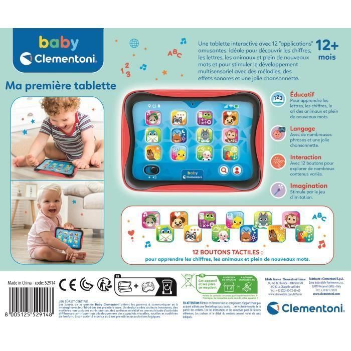 Mi primera tableta parlante CLEMENTONI 5 Mi primera tableta parlante CLEMENTONI 5