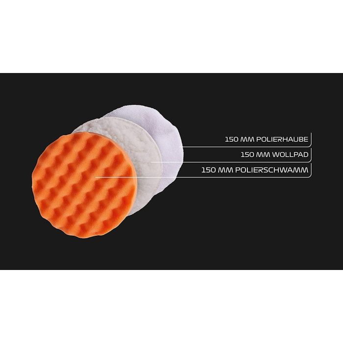 Juego De Esponjas De Pulir Ps180 180 mm F110789 1 Juego De Esponjas De Pulir Ps180 180 mm F110789 1