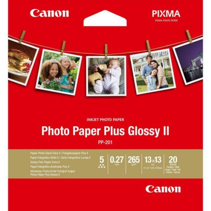 Canon 2311B060 Papel Fotográfico PP-201 13x13 cm 20 Hojas