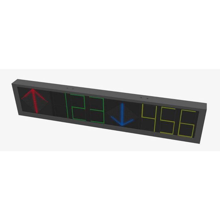 Hikvision Pantalla LED informativa interior para parking, 7 colores, 6 dígitos