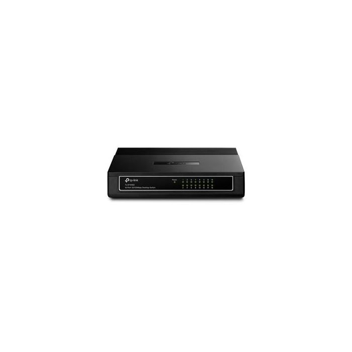 TP-Link TL-SF1016D No administrado Fast Ethernet (10/100) Negro TP-Link TL-SF1016D No administrado Fast Ethernet (10/100) Negro