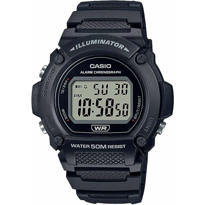 Reloj Hombre Casio W-219H-1AVCF Negro 5