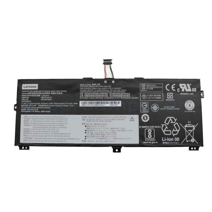 Lenovo Batería de Ión de Litio Original para Portátiles Lenovo, 50Wh de Capacidad (4345 mAh), 3 Celdas, Peso 0.4 kg