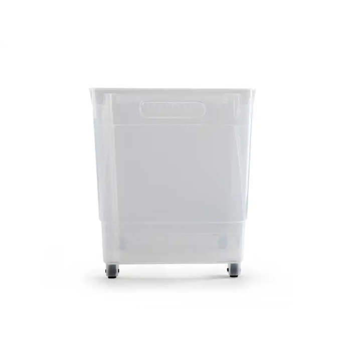 Plasticforte Carrito Multiusos N 2 Transparente con Asa, Dimensiones 485x450x240 mm (240x455x275 mm)