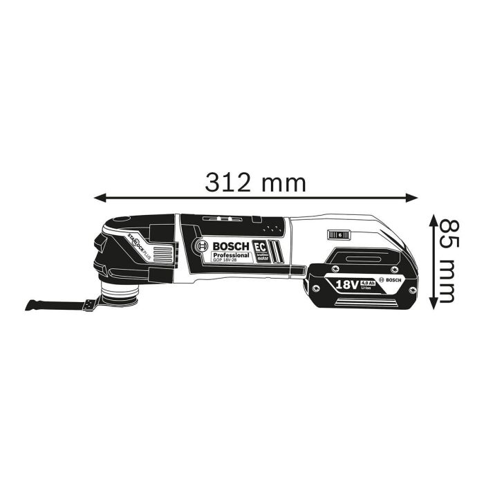 Bosch Professional GOP 12V-28 2x3.0AH + ACC L-Boxx Cutter 1