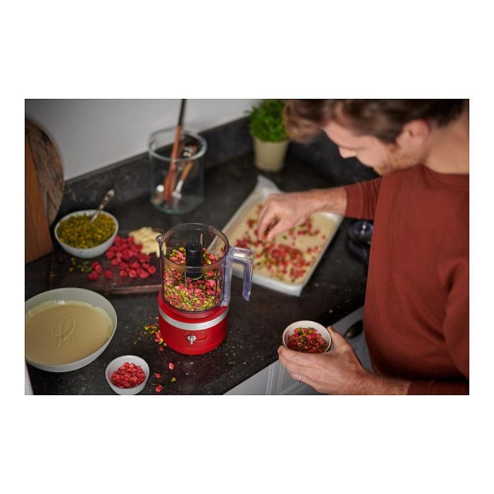 KitchenAid 5KFCB519EER Robot de cocina, 1.18 L, 3500 RPM, Rojo Empire