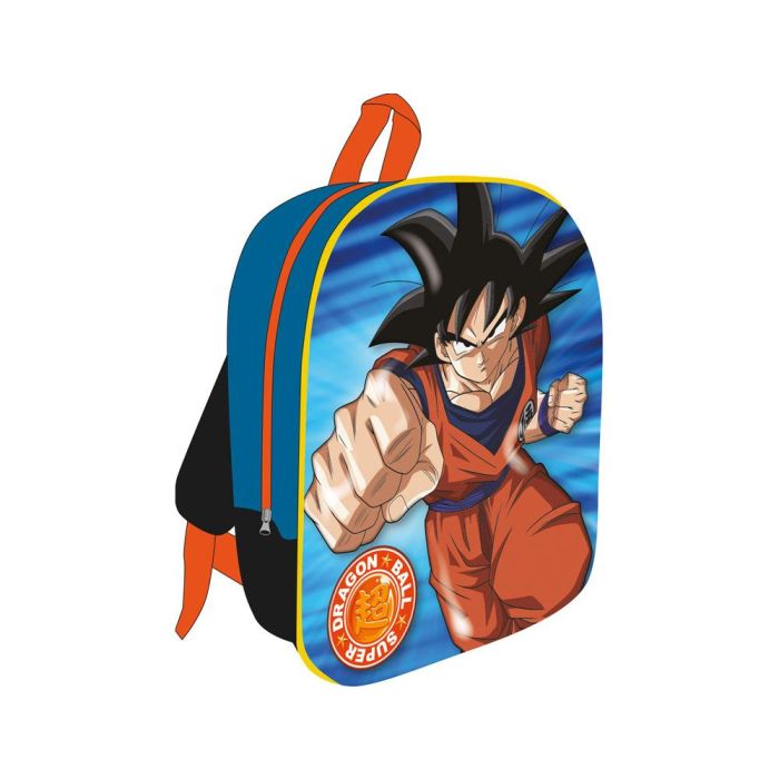 Mochila Escolar 3D Dragon Ball Azul Naranja 26 x 30 x 10 cm