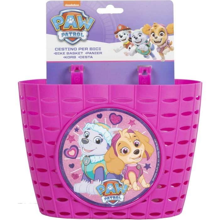 Cesta Infantil para Bicicleta The Paw Patrol Rosa 4