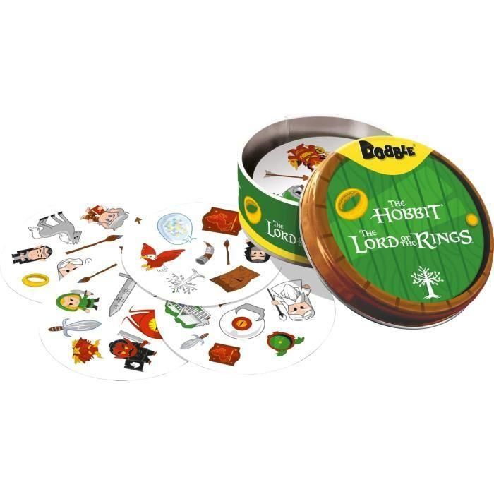 Asmodee ASM3558380128908 Dobble: El Señor de los Anillos - Juego de cartas de agilidad visual y rapidez 3