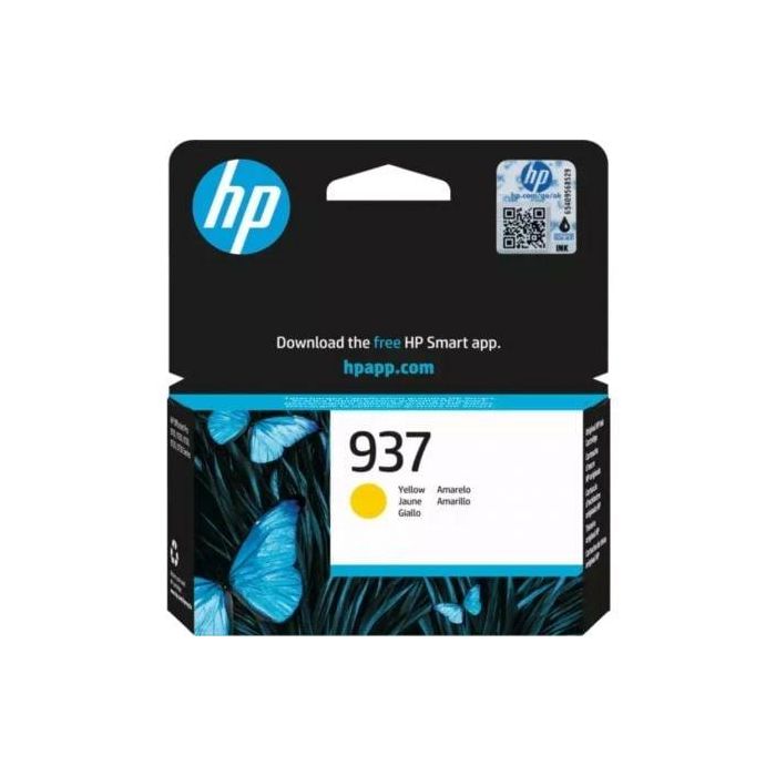 Hp Tinta Amarillo Officejet Pro 9110B, 9120 Aio, 9120B Aio, 9130 All-In-One, 9130B Aio, 9110B, 9700, 9720, 9700E Series - Nº 937