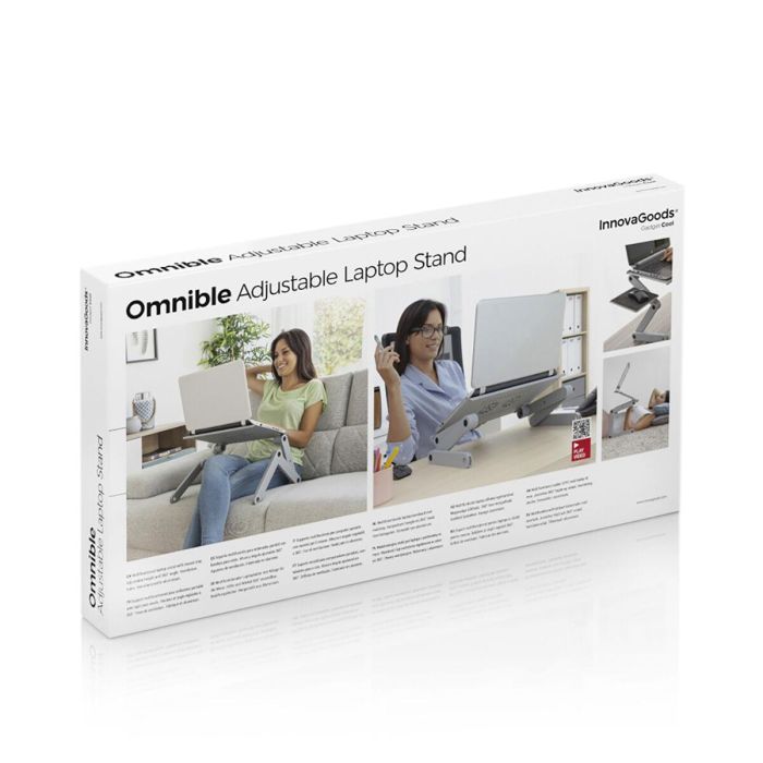 Mesa Ajustable Multiposición para Ordenador Portátil Omnible InnovaGoods 1 Mesa Ajustable Multiposición para Ordenador Portátil Omnible InnovaGoods 1