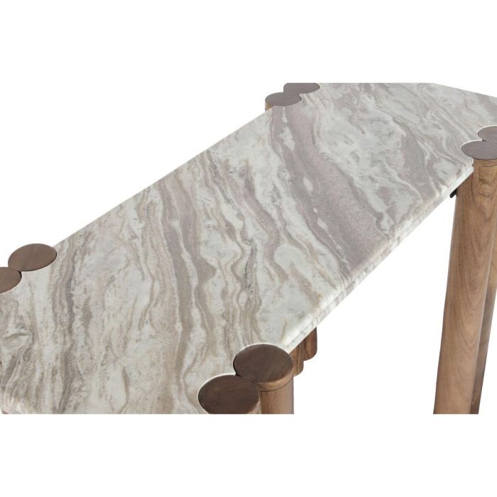 DKD Home Decor Consola Moderna Toronto Marble de Mármol y Madera de Mango 120 x 45 x 75 cm 7