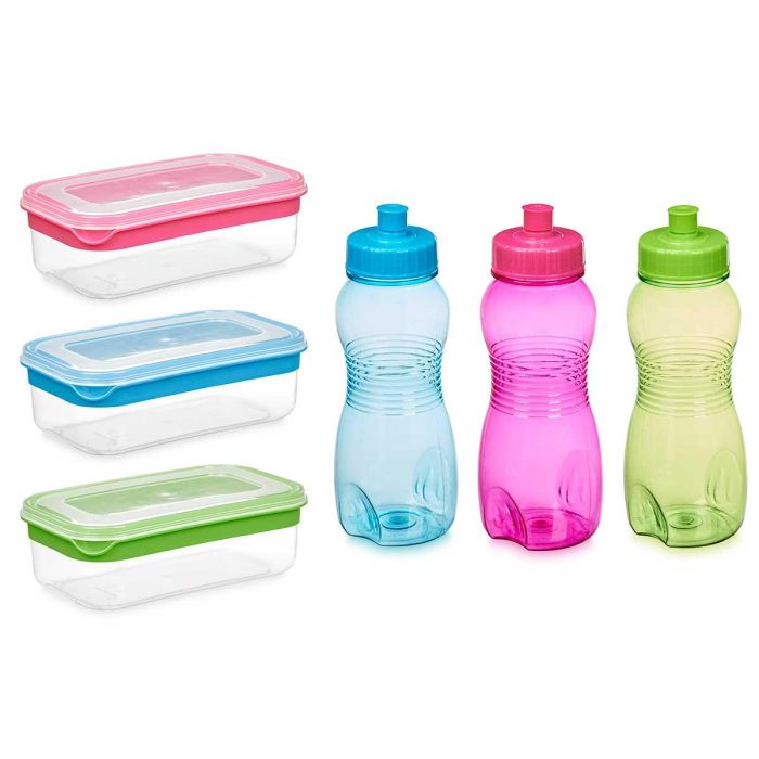 Set Fiambrera Y Cantimplora Surtidos Col Leknes 18X21CM (16 Unidades) 1 Set Fiambrera Y Cantimplora Surtidos Col Leknes 18X21CM (16 Unidades) 1