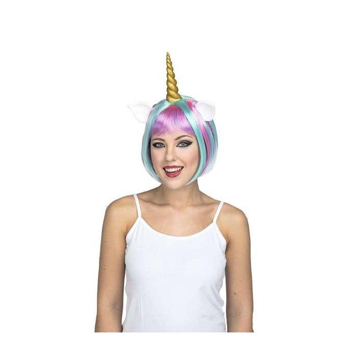 Peluca corta unicornio Peluca corta unicornio