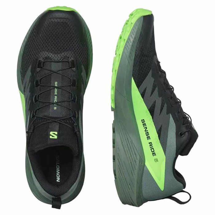 Zapatillas de Running para Adultos Salomon Sense Ride 5 Verde limón 1