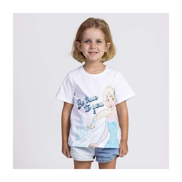 Camiseta corta single jersey frozen 4 años 3 Camiseta corta single jersey frozen 4 años 3