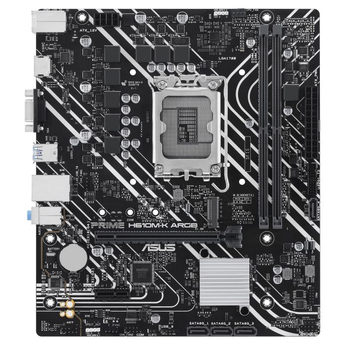 ASUS PRIME H610M-K ARGB Intel LGA 1700 DDR5 HDMI/VGA PCIE4.0 4SATA3 USB3.2 MATX 1 ASUS PRIME H610M-K ARGB Intel LGA 1700 DDR5 HDMI/VGA PCIE4.0 4SATA3 USB3.2 MATX 1